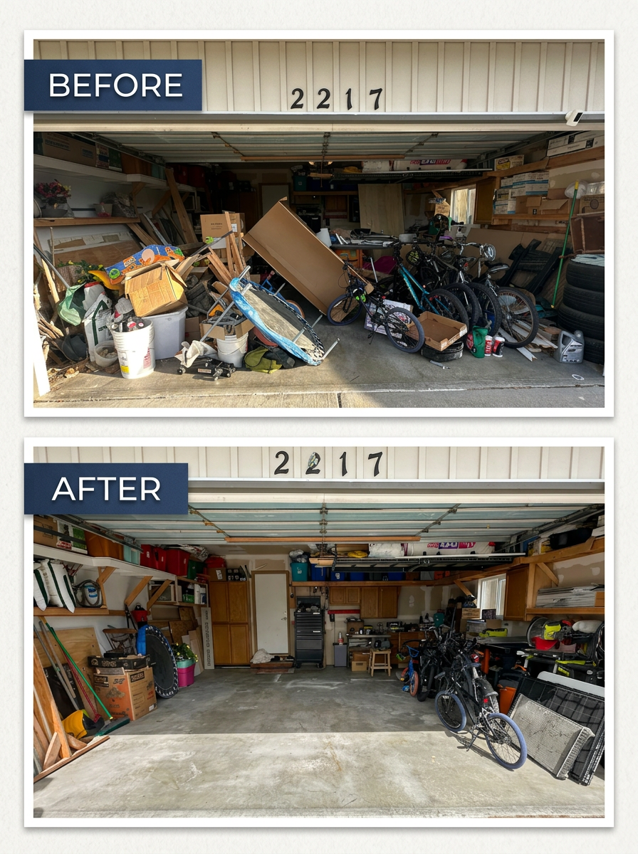 Shop cleanout completed by Fat Zach's